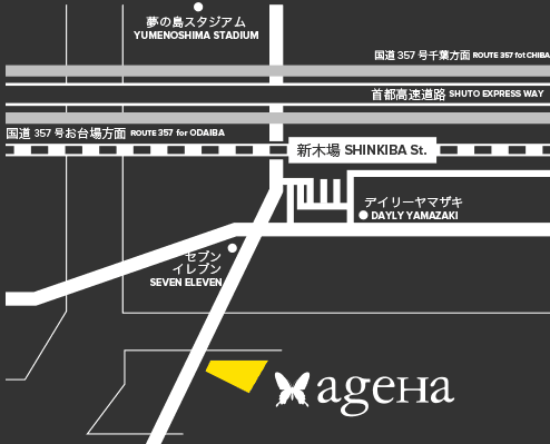 ageHaまでの地図